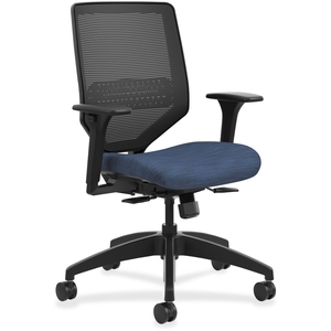 The HON Company SVMM1ALCO90 Chair, Mesh Back, 29-3/4"Wx28-3/4"X41-3/4"H, Midnight by HON