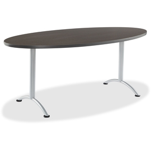 ICEBERG ENTERPRISES, LLC 69425 Arc Fixed Height Table 36X72 Oval, Gray Walnut by Iceberg