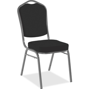 Fellowes, Inc 66112 Crown Chair, 17"X24"X37", 4/Ct, Black/Silver by Iceberg