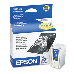 Epson Corporation T019201 T019201 Ink, 190 Page-Yield, Black by EPSON AMERICA, INC.