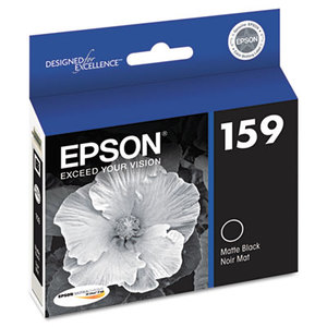 Epson Corporation T159820 T159820 (159) UltraChrome Hi-Gloss 2 Ink, Matte Black by EPSON AMERICA, INC.