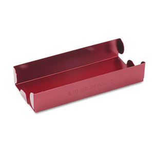 MMF INDUSTRIES 211010107 Rolled Coin Aluminum Tray w/Denomination & Quantity Etched on Side, Red by MMF INDUSTRIES