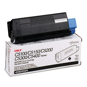 OKI Data 42804504 42804504 Toner (Type C6), 3000 Page-Yield, Black by OKIDATA