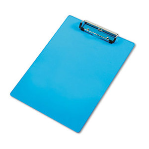 Saunders Mfg. Co. Inc 21567 Acrylic Clipboard, 1/2" Capacity, Holds 8-1/2w x 12h, Transparent Blue by SAUNDERS MFG. CO., INC.