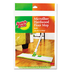 Hardwood Floor Mop Refill, Microfiber by 3M/COMMERCIAL TAPE DIV.