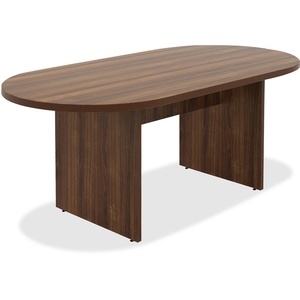 Lorell Furniture 34337 Oval Conference Table, 36"X72"X30", Walnut by Lorell