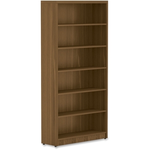 Lorell Furniture 34315 Top 1-1/2", Bookshelf 12-1/2"X36"X74", Walnut by Lorell