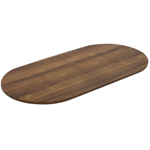 Lorell Furniture 34343 Oval Conference Table, 48"X96"X1-1/2", Walnut by Lorell