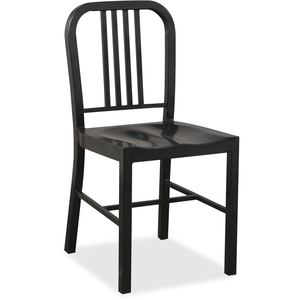 Lorell Furniture 59524 Metal Chair, 16"X18"X32", Black by Lorell