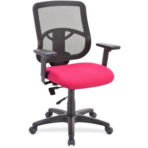 Lorell Furniture 59561 Managerial Mid-Back Chair, 25-1/4"X23-1/2"X40-1/2", Red by Lorell