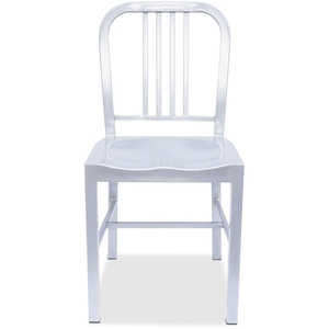 Lorell Furniture 59525 Metal Chair, 16"X18"X32", Silver by Lorell