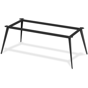Lorell Furniture 59585 Knife Conference Tabletop, 38"X77"X28-1/2", Black by Lorell