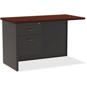 Lorell Furniture 79156 Left Return Desk, 24'X48", Ch/Mh by Lorell