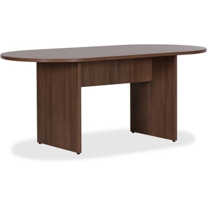 Lorell Furniture 69988 Oval Conference Table, 72"X36", Walnut by Lorell