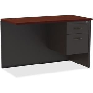 Lorell Furniture 79154 Right Return Desk, 24"X48", Ch/Mh by Lorell