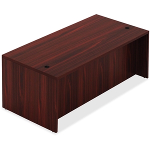 Lorell Furniture 34302 Top 1-1/2" Desk, 30"X66"X30", Mahogany by Lorell