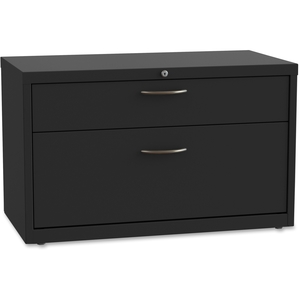 Lorell Furniture 60936 2-Dr Lateral Cradenza, 36"X18-3/4"X21-7/8", Bk by Lorell