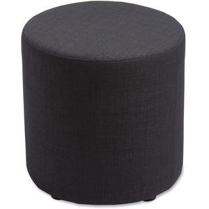 Circle Cylinder Chair, 16-3/4"X18", Black by Lorell