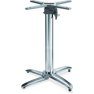 Lorell Furniture 59547 Foldable Table Base, 24-1/2"X24-1/2"X28", Chrome by Lorell