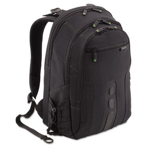 Targus Group International TBB013US Spruce EcoSmart Backpack, 13 x 8 1/4, x 18 3/4, Black by TARGUS