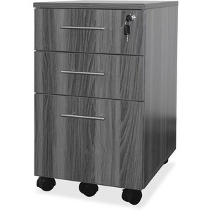 Mayline Group MNBBFLGS Mobile Pedestal, B/B/F, 18"X15-1/2"X26-3/4", Gray Steel by Mayline