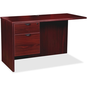 Lorell Furniture 79187 Left Pedestal Return, 42"X24"X29", Mahogany by Lorell