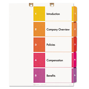 Avery 7278213156 Preprinted Tab Dividers for Classification Folders, 5-Tab, Letter by AVERY-DENNISON