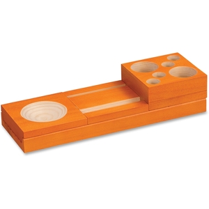 Safco Products 3280OR Splash Wood Desk Set, Orange by Safco