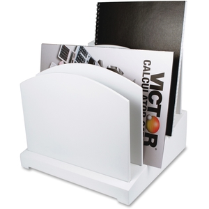 Victor Technology, LLC W8601 Incline File, 6 Divider, 9-1/2"X9-1/2"X9-1/2", White by Victor