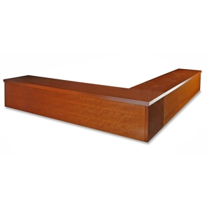 Lorell Furniture 88004 Reception Counter,70"x81"x13",Cherry by Lorell