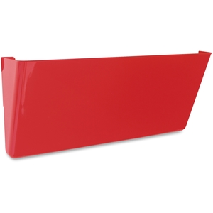 Storex 70231B06C Wall Pockets W/Magnet, 4"X16"X7", Red by Storex