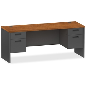Lorell Furniture 97116 Pedestal Credenza,Double,Kneespace,72"Wx24"Dx29-1/2"H,Cy/Ccl by Lorell