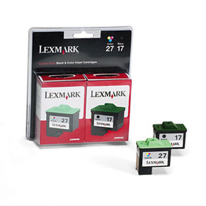 Lexmark International, Inc 10N0595 10N0595 (17, 27) Ink, 429 Page-Yield, 2/Pack, Black; Tri-Color by LEXMARK INT'L, INC.