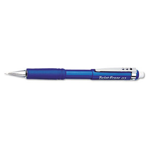 PENTEL OF AMERICA QE515C Twist-Erase III Mechanical Pencil, 0.5 mm, Blue Barrel by PENTEL OF AMERICA