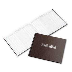 ACCO Brands Corporation WS490A Visitor Register Book, Red Hardcover, 112 Pages, 8 1/2 x 11 1/2 by WILSON JONES CO.