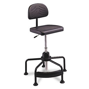 Safco Products 5117 TaskMaster Series EconoMahogany Industrial Chair, Black by SAFCO PRODUCTS