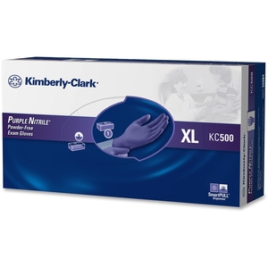 Kimberly-Clark Corporation 55084 Powder-Free Exam Gloves, Non-Latex, X-Large, 90/BX, Purple by Kimberly-Clark
