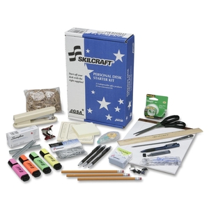 National Industries For the Blind 7520-01-493-6006 Office Start Up Kit, F/New Employees, 21 Items/Kit by SKILCRAFT