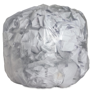 Genuine Joe 01013 Trash Can Liner, 31-33 Gallon, .6Mil, 33"x39", 250/BX, Clear by Genuine Joe