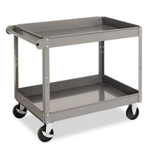 Tennsco Corp SC-2436 Two-Shelf Metal Cart, 24w x 36d x 32h, Gray by TENNSCO