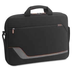 SOLO VTR124-4 Laptop Slim Briefcase, 16"x2"x12-1/4", Black by Solo