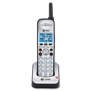 AT&T Corp SB67108 Cordless Handset,w/ CID/Waiting,Speakerphone,Black/Silver by AT&T