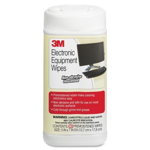 3M CL610 Electronic Equipment Cleaning Wipes, 5-1/2"x6-3/4", 80 Count by 3M