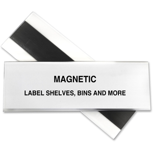 C-Line Products, Inc 87247 Label Holder,For Magnetic Shelf/Bin,2"x6",10/BX, Clear by C-Line