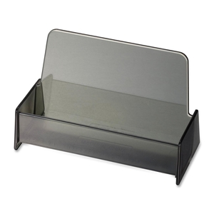 OFFICEMATE INTERNATIONAL CORP. 97833 Business Card Holder, 3-7/8"x1-7/8"x2-3/8", Smoke by OIC
