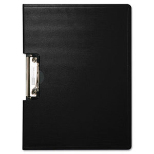 Portfolio Clipboard With Low-Profile Clip, 1/2" Capacity, 11 x 8 1/2, Black by BAUMGARTENS