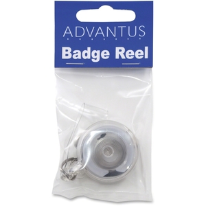 Elite Image 75473 Retracting ID Card Reel, 30" Ext, 12/PK, Translucent by Advantus