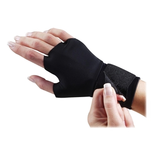 Dome Enterprises 3734 Support Gloves, w/ Wrist Strap, Adjustable, Medium, Black by Dome