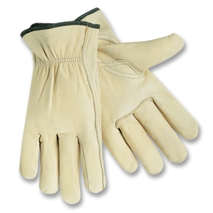 MCR Safety 3211-L Driver Gloves, Leather, Large, Cream by MCR Safety