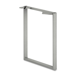 The HON Company VSL24LT Support, O-Leg, f/24"D Worksurface, 2"x24"x28-1/2", Platinum by HON